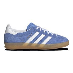 Adidas Women's Gazelle Indoor W Blue fusionFtwr White/Gold met. 7 US